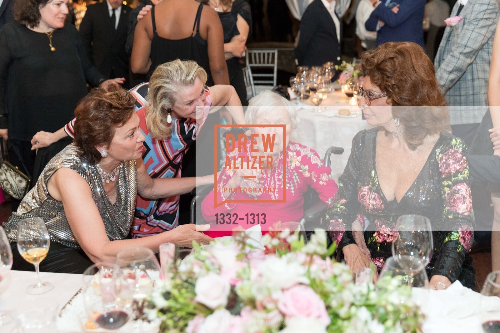 Maria Manetti Shrem, Jeanne Lawrence, Margrit Mondavi, Sophia Loren, Festival Napa Valley Tribute to Margrit Mondavi at Far Niente, 1350 Acacia Dr, July 23rd, 2016, Photo #1332-1313 Maria Manetti Shrem, Jeanne Lawrence, Margrit Mondavi, Sophia Loren, Photo #1332-1313