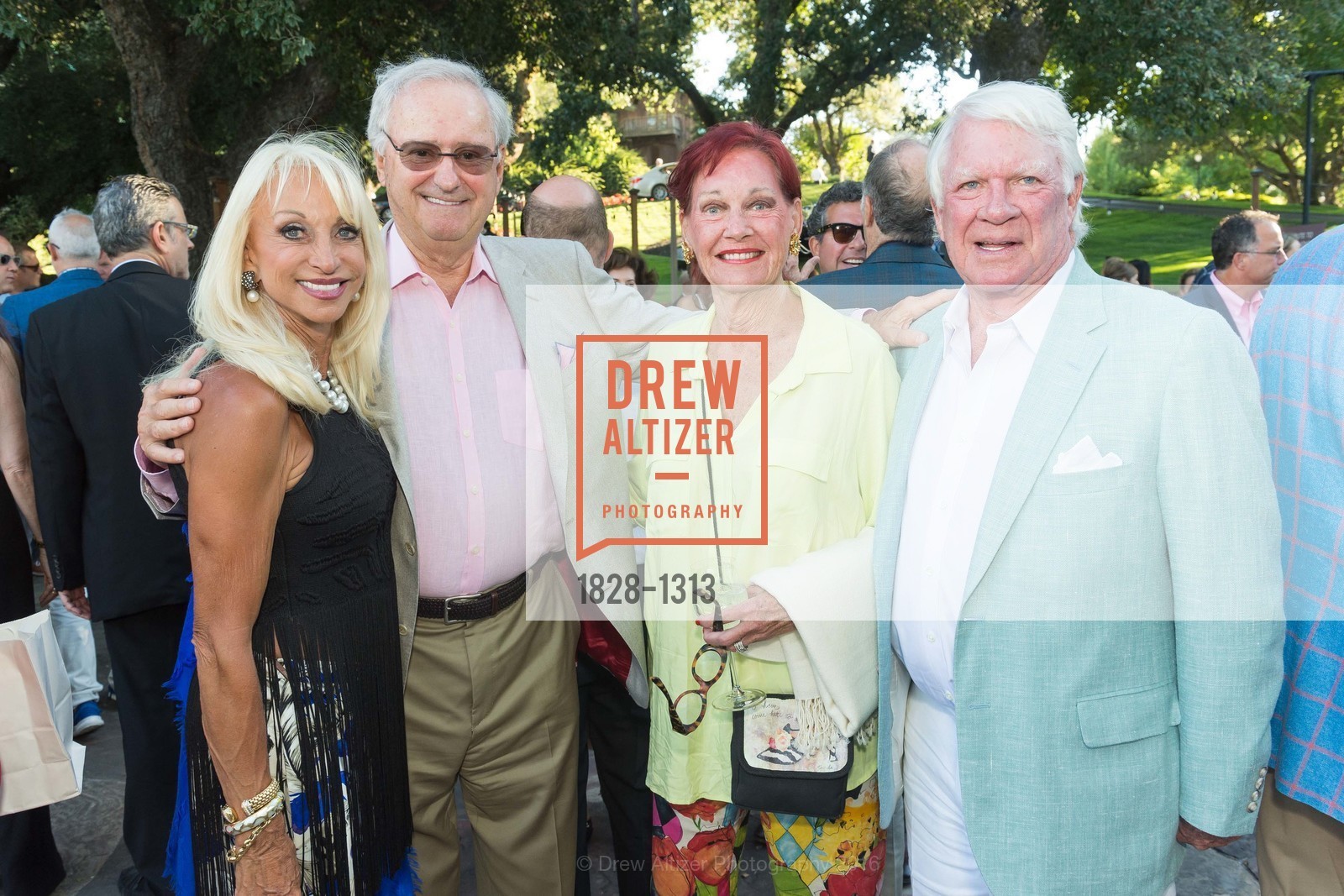 Daru Kawalkowski, Roger Walther, Anne Walther, Alton Irby, Festival Napa Valley Tribute to Margrit Mondavi at Far Niente, 1350 Acacia Dr, July 23rd, 2016, Photo #1828-1313 Daru Kawalkowski, Roger Walther, Anne Walther, Alton Irby, Photo #1828-1313