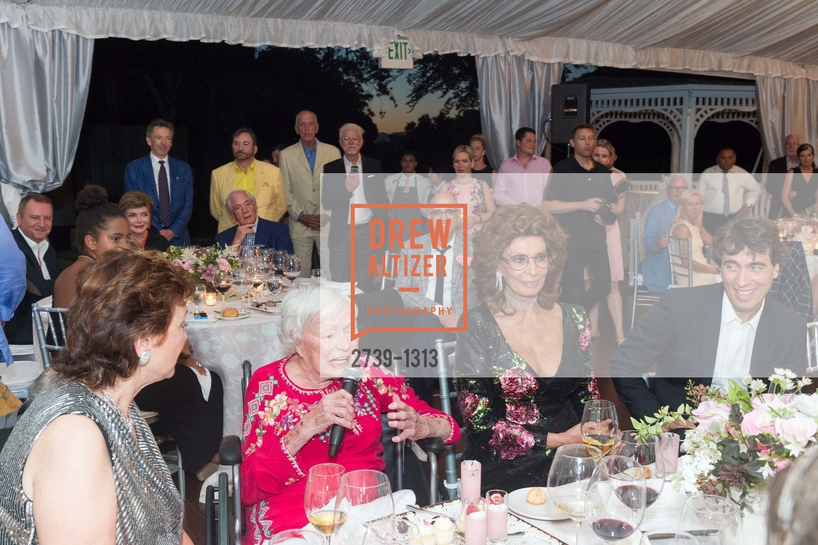Maria Manetti Shrem, Margrit Mondavi, Sophia Loren, Carlo Ponti, Festival Napa Valley Tribute to Margrit Mondavi at Far Niente, Far Niente Winery. 1350 Acacia Dr, July 23rd, 2016