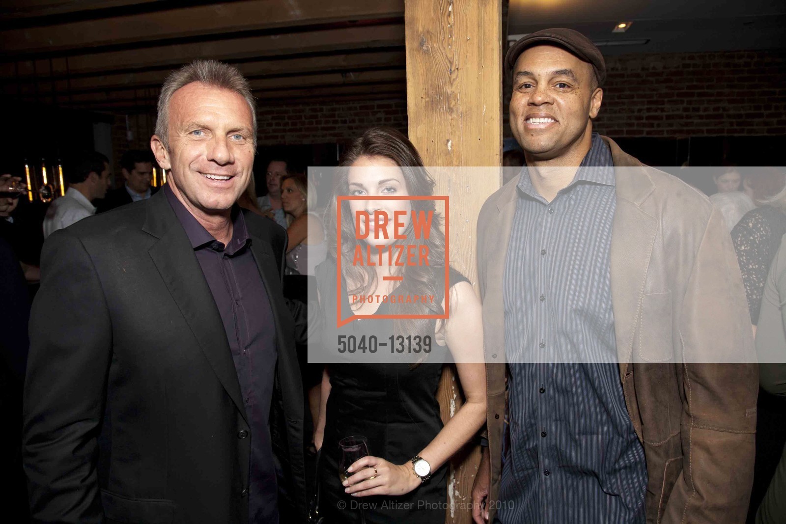 Joe Montana, Whitney Miller, James Pitts, Twenty Five Lusk Grand Opening, US, October 14th, 2010, Photo #5040-13139 Joe Montana, Whitney Miller, James Pitts, Photo #5040-13139