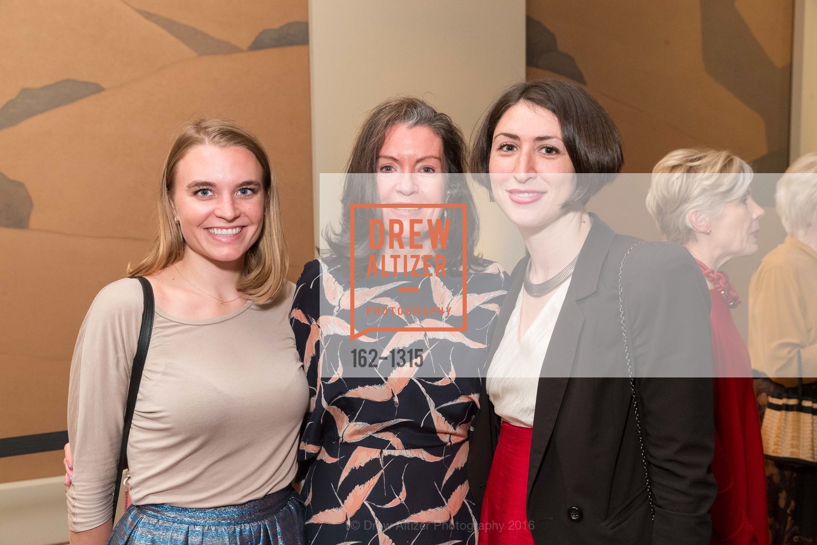 Julia Birka-White, Elizabeth Birka-White, Natasha Matteson, Ed Ruscha and the Great American West Donor Opening Reception, July 14th, 2016, Photo #162-1315 Julia Birka-White, Elizabeth Birka-White, Natasha Matteson, Photo #162-1315