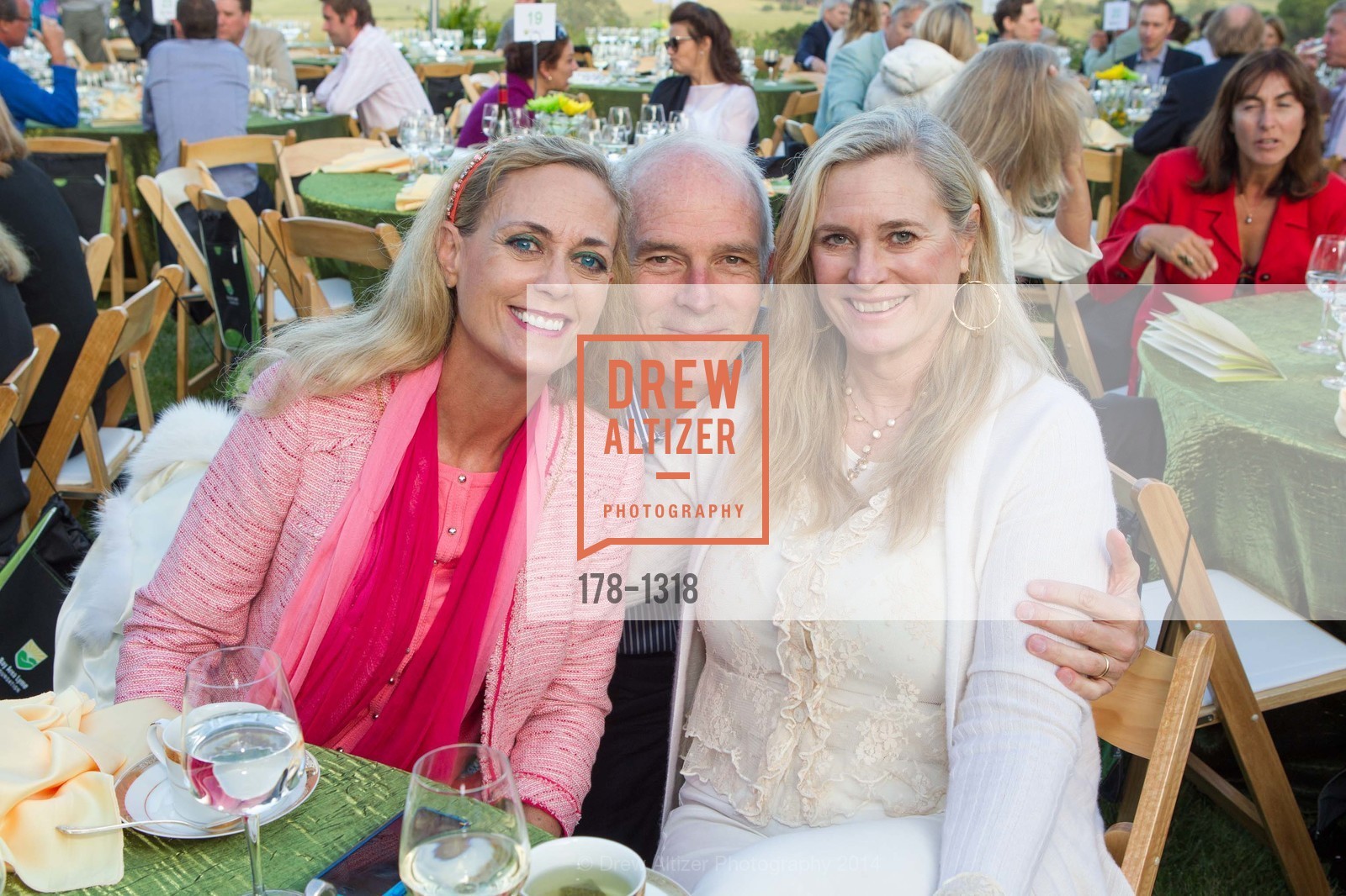 Aileen Morgan Taylor, Gary Morgan Taylor, Vickie Bennett, Bay Area Lyme Foundation's LymeAid 2014, Portola Valley, CA 94028, April 27th, 2014, Photo #178-1318 Aileen Morgan Taylor, Gary Morgan Taylor, Vickie Bennett, Photo #178-1318
