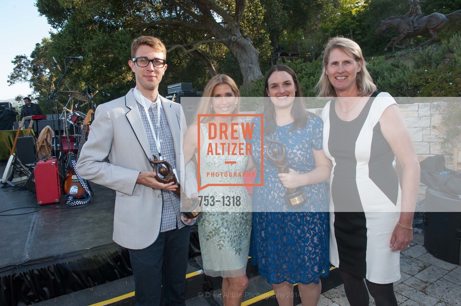 Jerome Bouquet, Shelley Cagan, Lisa Blum, Bonnie Crater, Bay Area Lyme Foundation's LymeAid 2014, Portola Valley, CA 94028, April 27th, 2014, Photo #753-1318 Jerome Bouquet, Shelley Cagan, Lisa Blum, Bonnie Crater, Photo #753-1318