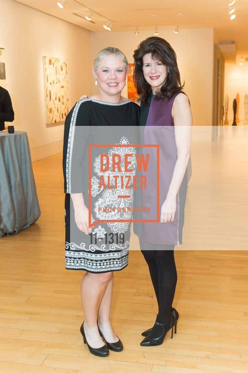 Katie Ray Jones, Elaine Mellis, Pre-party for A Masked Ball to Unmask Domestic Violence, Caldwell Snyder Gallery. 341 Sutter St, July 20th, 2016