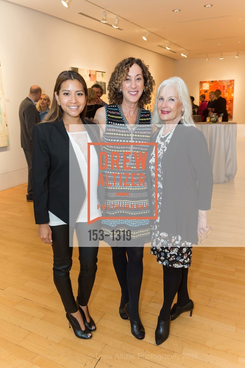 Lillian Phan, Susan Snyder, Arlene Inch, Pre-party for A Masked Ball to Unmask Domestic Violence, 341 Sutter St, July 20th, 2016, Photo #153-1319 Lillian Phan, Susan Snyder, Arlene Inch, Photo #153-1319