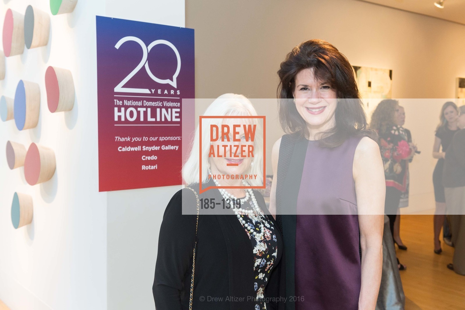 Arlene Inch, Elaine Mellis, Pre-party for A Masked Ball to Unmask Domestic Violence, 341 Sutter St, July 20th, 2016, Photo #185-1319 Arlene Inch, Elaine Mellis, Photo #185-1319