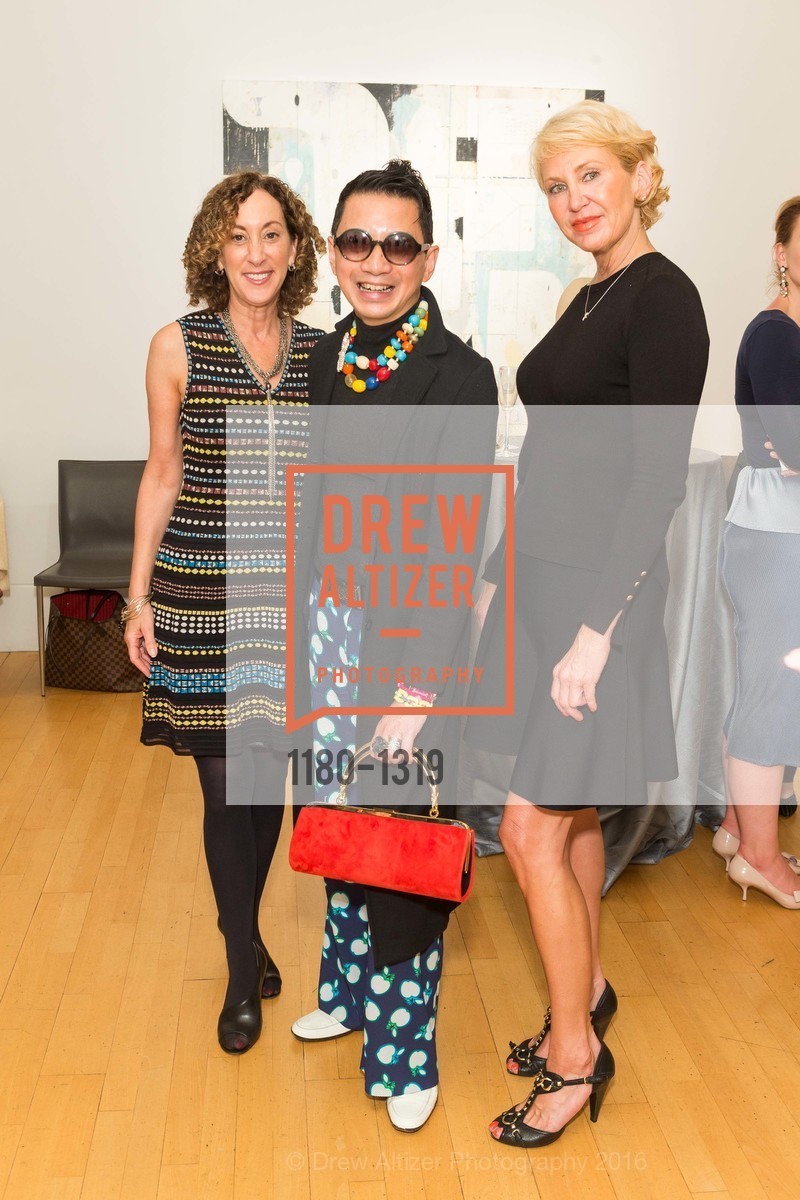 Susan Snyder, Lorence Manansala, Jill Pietrowiak, Pre-party for A Masked Ball to Unmask Domestic Violence, 341 Sutter St, July 20th, 2016, Photo #1180-1319 Susan Snyder, Lorence Manansala, Jill Pietrowiak, Photo #1180-1319