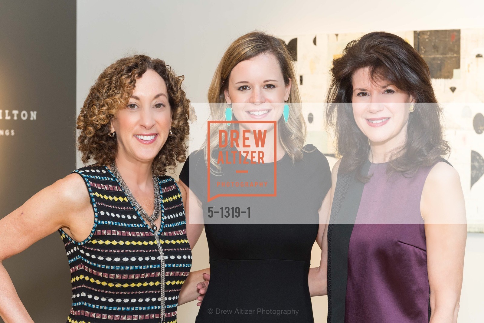 Susan Snyder, Kristin Campbell, Elaine Mellis, Pre-party for A Masked Ball to Unmask Domestic Violence, Caldwell Snyder Gallery. 341 Sutter St, July 20th, 2016