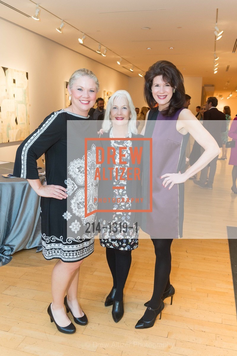 Katie Ray Jones, Arlene Inch, Elaine Mellis, Pre-party for A Masked Ball to Unmask Domestic Violence, Caldwell Snyder Gallery. 341 Sutter St, July 20th, 2016