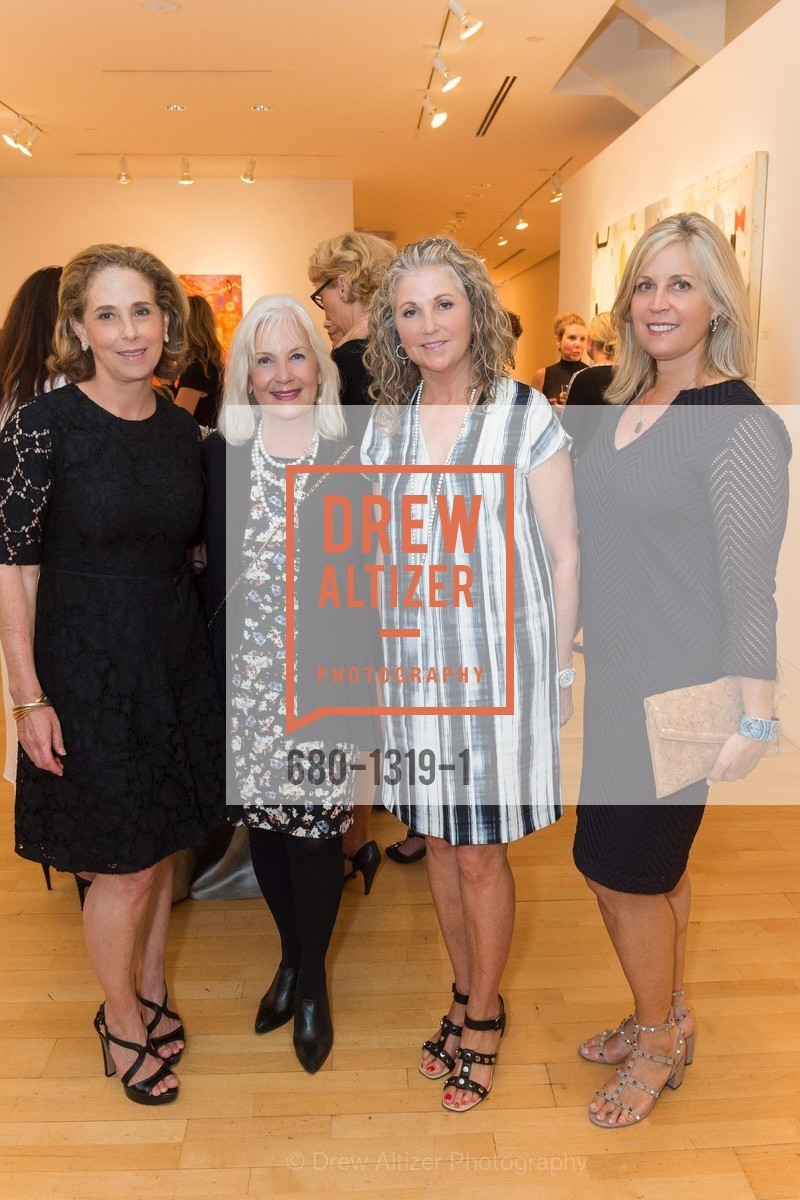 Patsy Lurie, Arlene Inch, Cherese Pouliot, Jane Inch, Pre-party for A Masked Ball to Unmask Domestic Violence, Caldwell Snyder Gallery. 341 Sutter St, July 20th, 2016
