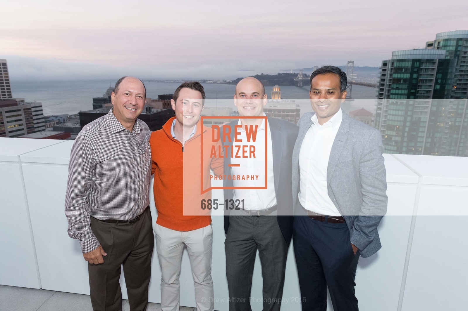 Lee Golub, Vince Snow, Adam Short, Vamsi Bonthala, Solaire Grand Opening Party, 299 Fremont Street, SF, CA 94105, July 27th, 2016, Photo #685-1321 Lee Golub, Vince Snow, Adam Short, Vamsi Bonthala, Photo #685-1321
