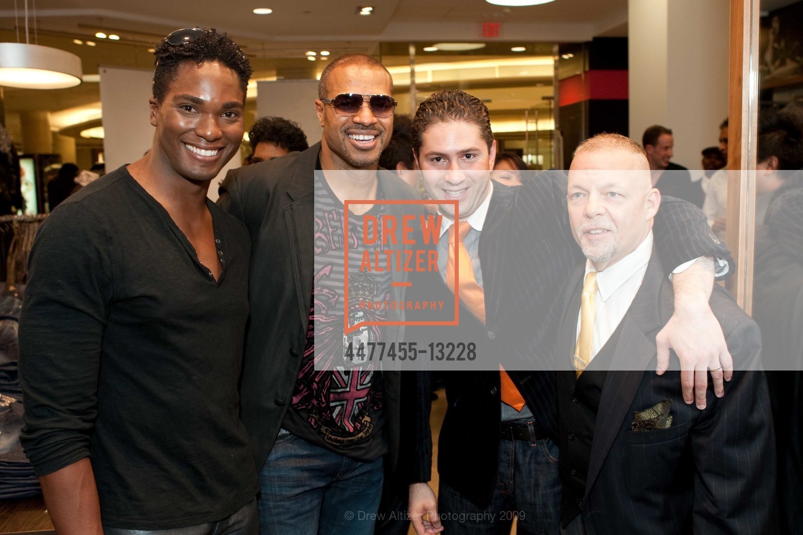 Kenneth Roebuck, Charleston Pierce, Dennis Zem, Garrett Collins, GUESS And GQ MAGAZINE Cocktails to Benefit KIDS ON THE MOVE, US, October 16th, 2009, Photo #4477455-13228 Kenneth Roebuck, Charleston Pierce, Dennis Zem, Garrett Collins, Photo #4477455-13228