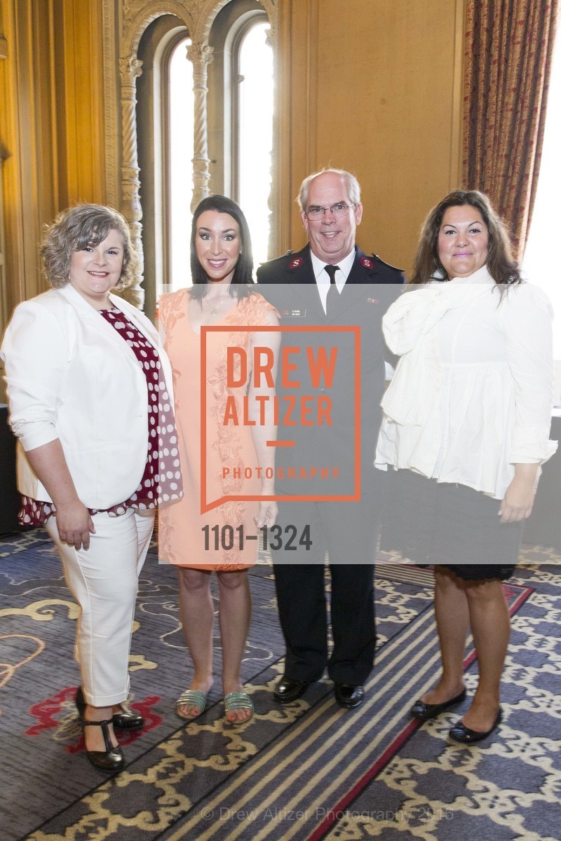 Jennifer Cantero, Leigh Martinez, Tim Foley, Melanie Flood, The Salvation Army's 12th Annual Flower Power Luncheon, Sir Francis Drake Hotel, August 3rd, 2016
