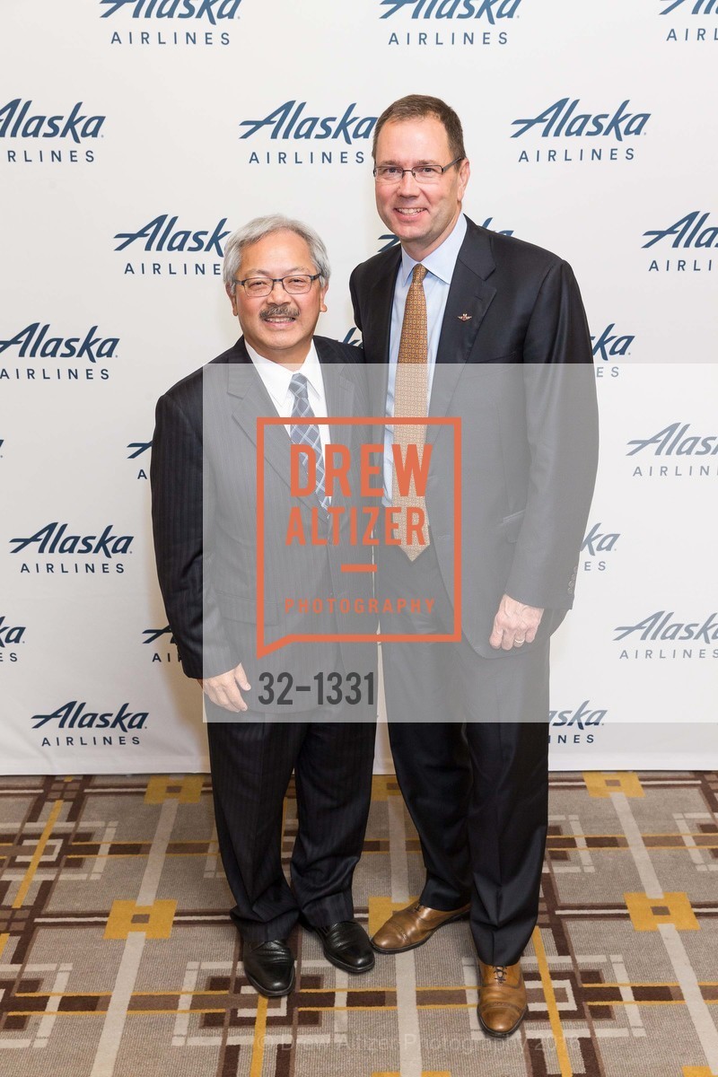 Ed Lee, Brad Tilden, Alaska Airlines Community Reception, Four Season Hotel. 757 Market Street, August 2nd, 2016