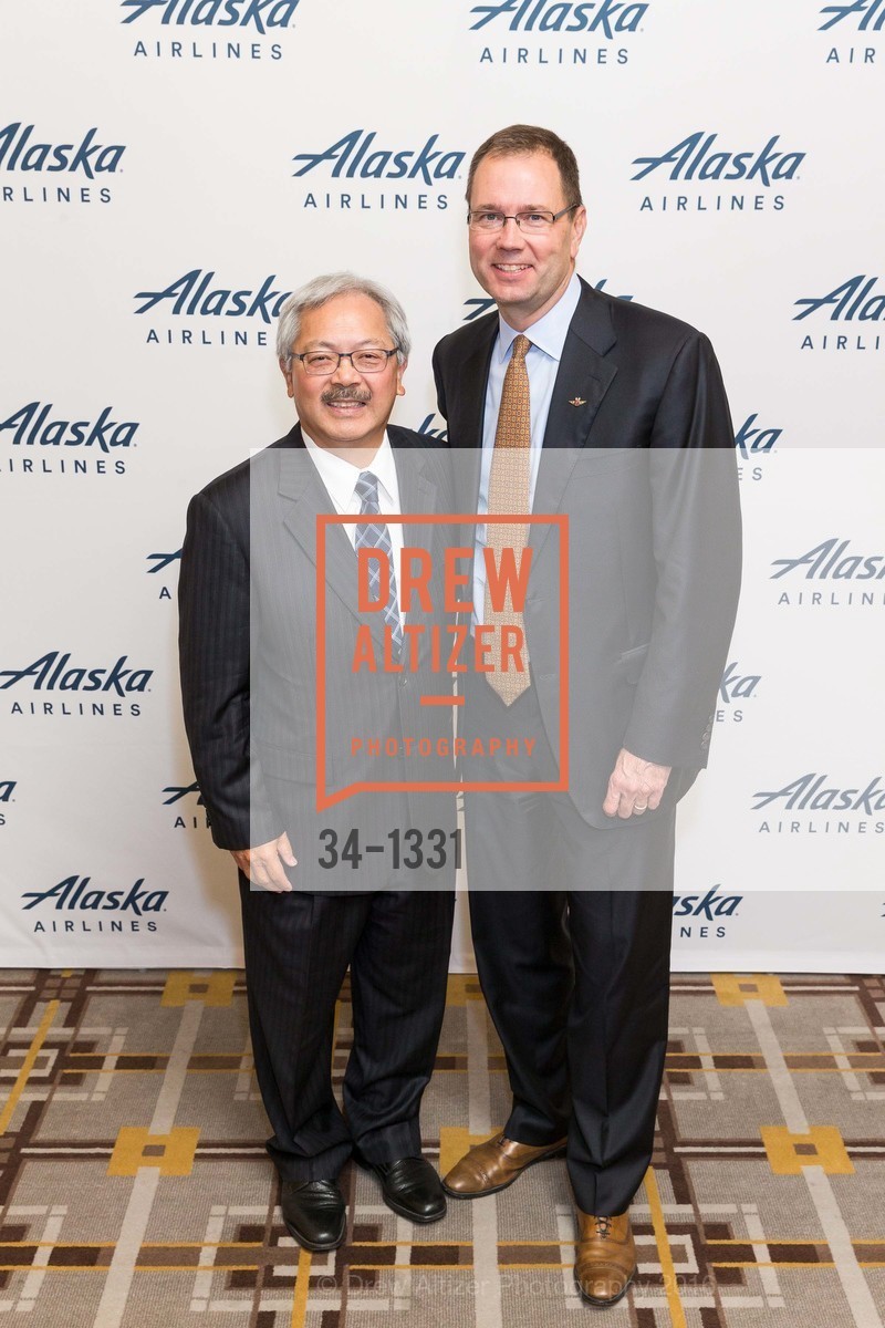 Ed Lee, Brad Tilden, Alaska Airlines Community Reception, Four Season Hotel. 757 Market Street, December 12th, 2017, Photo #34-1331 Ed Lee, Brad Tilden, Photo #34-1331
