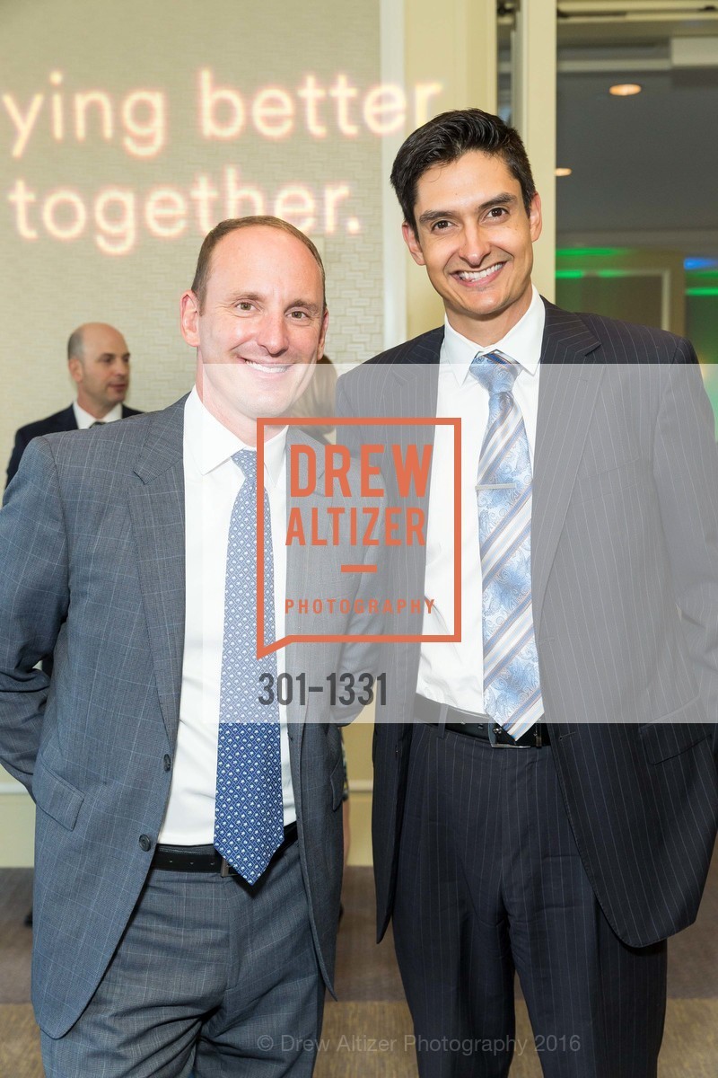 Kyle Levine, Peter Leroe-Munoz, Alaska Airlines Community Reception, Four Season Hotel. 757 Market Street, August 2nd, 2016, Photo #301-1331 Kyle Levine, Peter Leroe-Munoz, Photo #301-1331