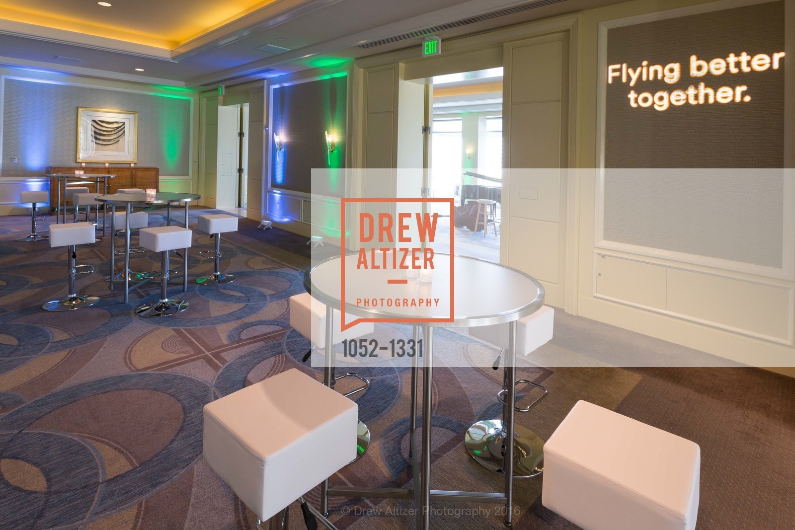 Atmosphere, Alaska Airlines Community Reception, Four Season Hotel. 757 Market Street, August 2nd, 2016, Photo #1052-1331 Atmosphere, Photo #1052-1331