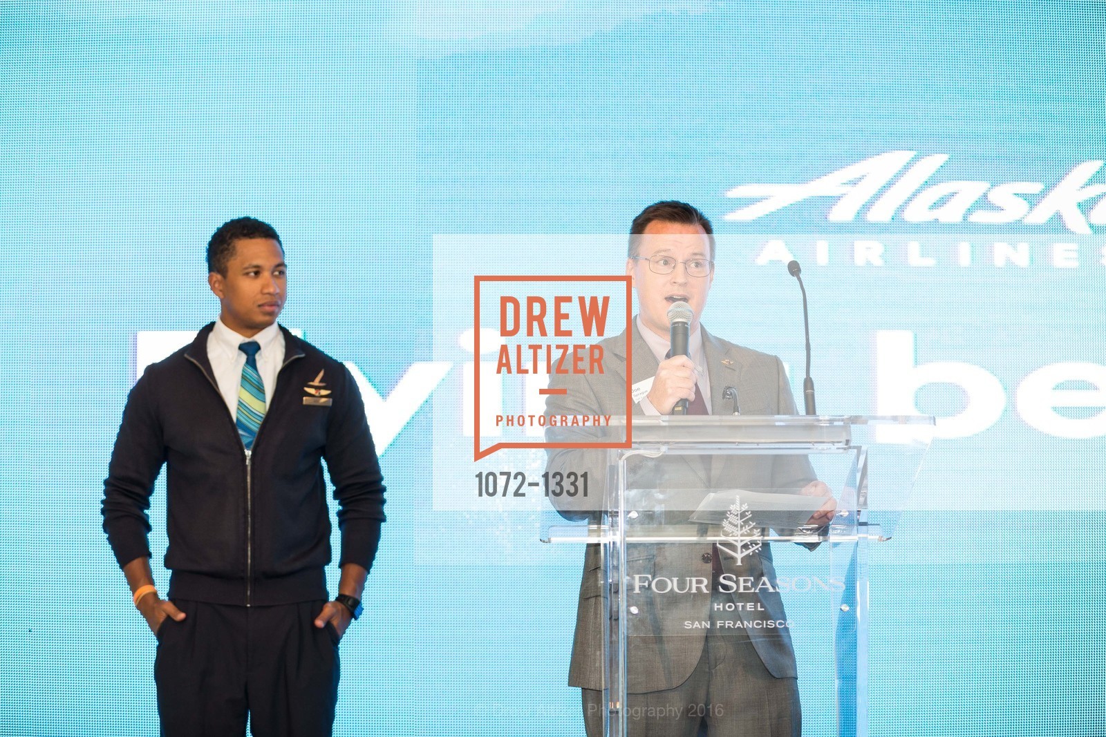 Khai Johannes, Joe Sprague, Alaska Airlines Community Reception, Four Season Hotel. 757 Market Street, August 2nd, 2016, Photo #1072-1331 Khai Johannes, Joe Sprague, Photo #1072-1331