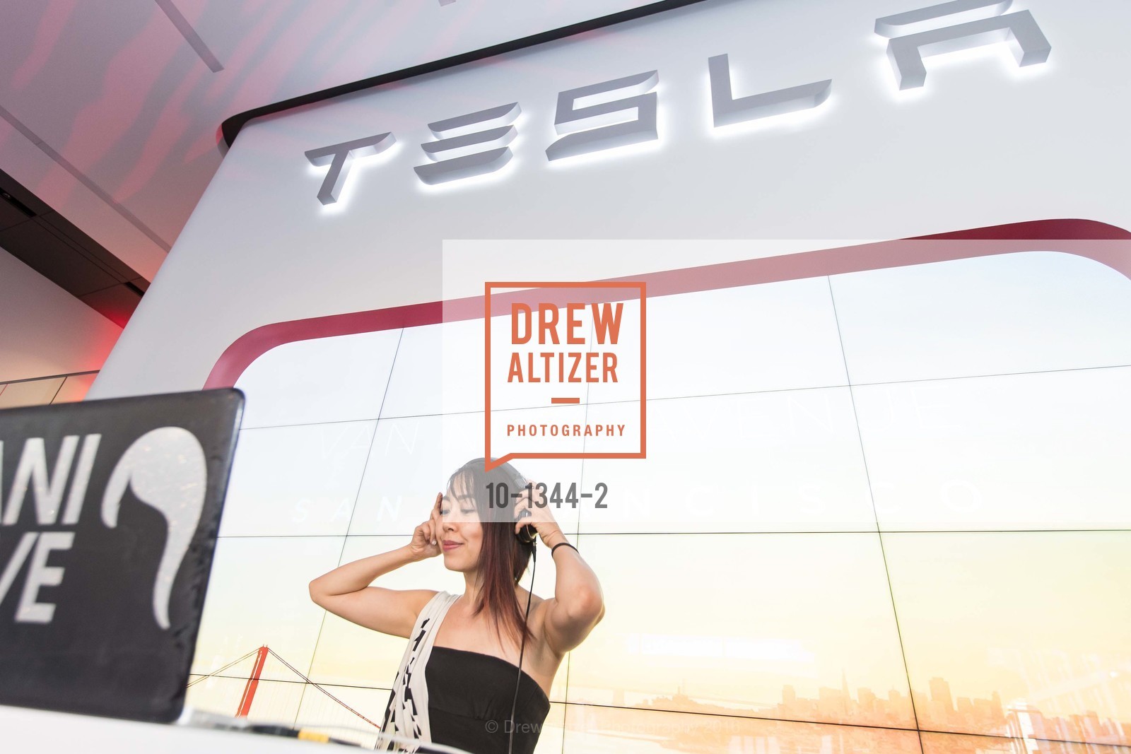 DJ Doctor T, Tesla San Francisco Store Opening VIP Event, 999 Van Ness Ave, San Francisco, CA 94109. 999 Van Ness Ave, San Francisco, CA 94109, August 9th, 2016, Photo #10-1344-2 DJ Doctor T, Photo #10-1344-2