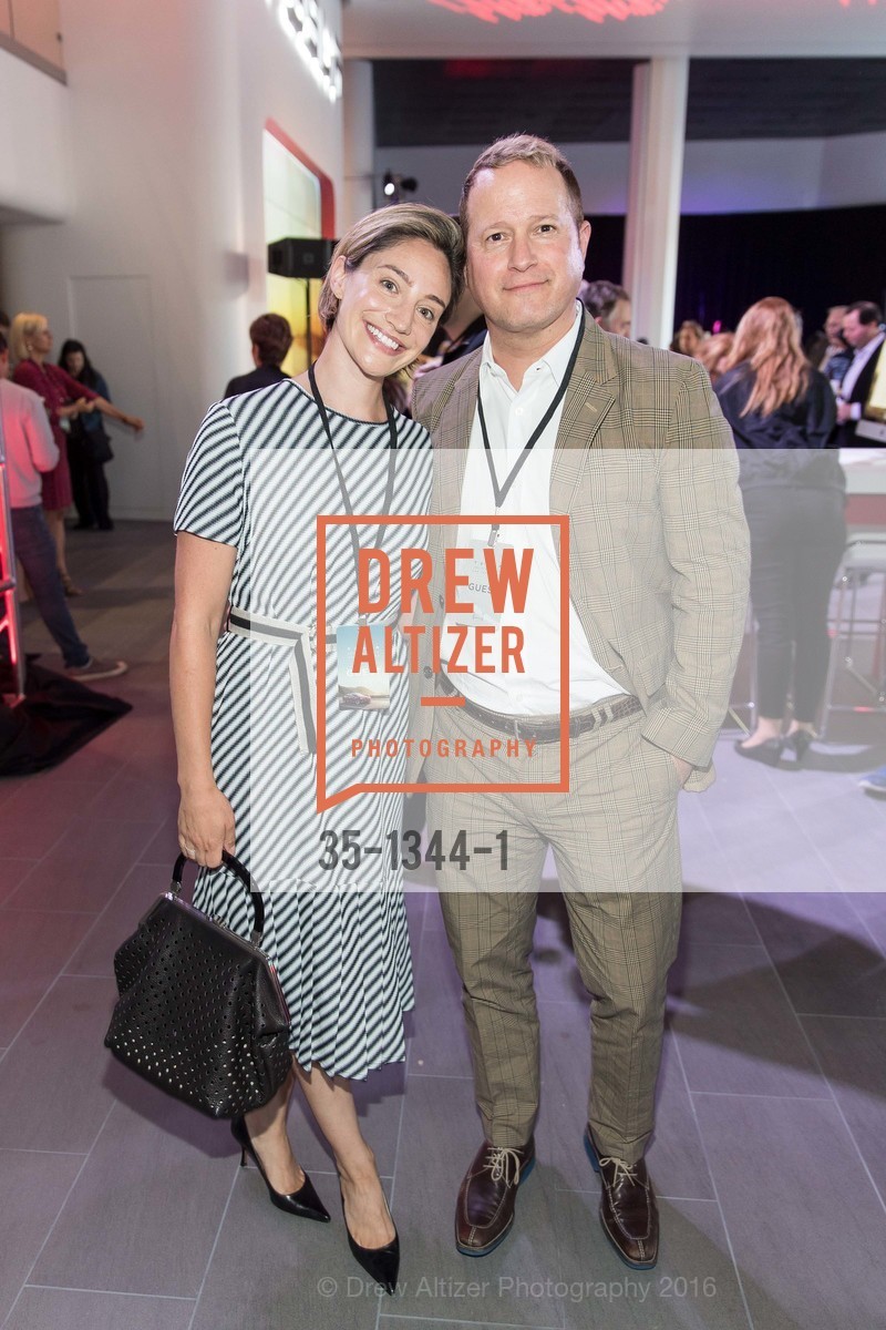 Jennie Golde, Vincent Golde, Tesla San Francisco Store Opening VIP Event, 999 Van Ness Ave, San Francisco, CA 94109. 999 Van Ness Ave, San Francisco, CA 94109, August 9th, 2016, Photo #35-1344-1 Jennie Golde, Vincent Golde, Photo #35-1344-1