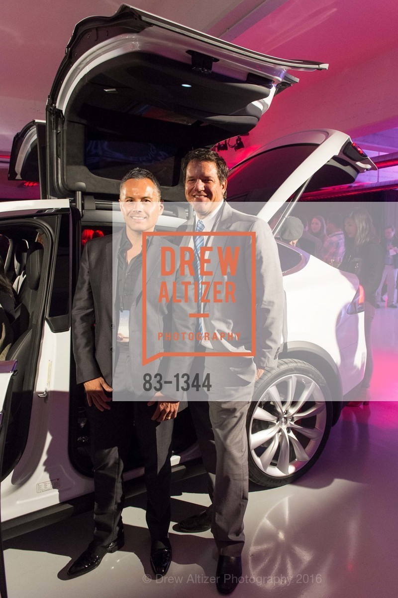 Bill Mora, Robert Dadurka, Tesla San Francisco Store Opening VIP Event, 999 Van Ness Ave, San Francisco, CA 94109. 999 Van Ness Ave, San Francisco, CA 94109, August 9th, 2016, Photo #83-1344 Bill Mora, Robert Dadurka, Photo #83-1344