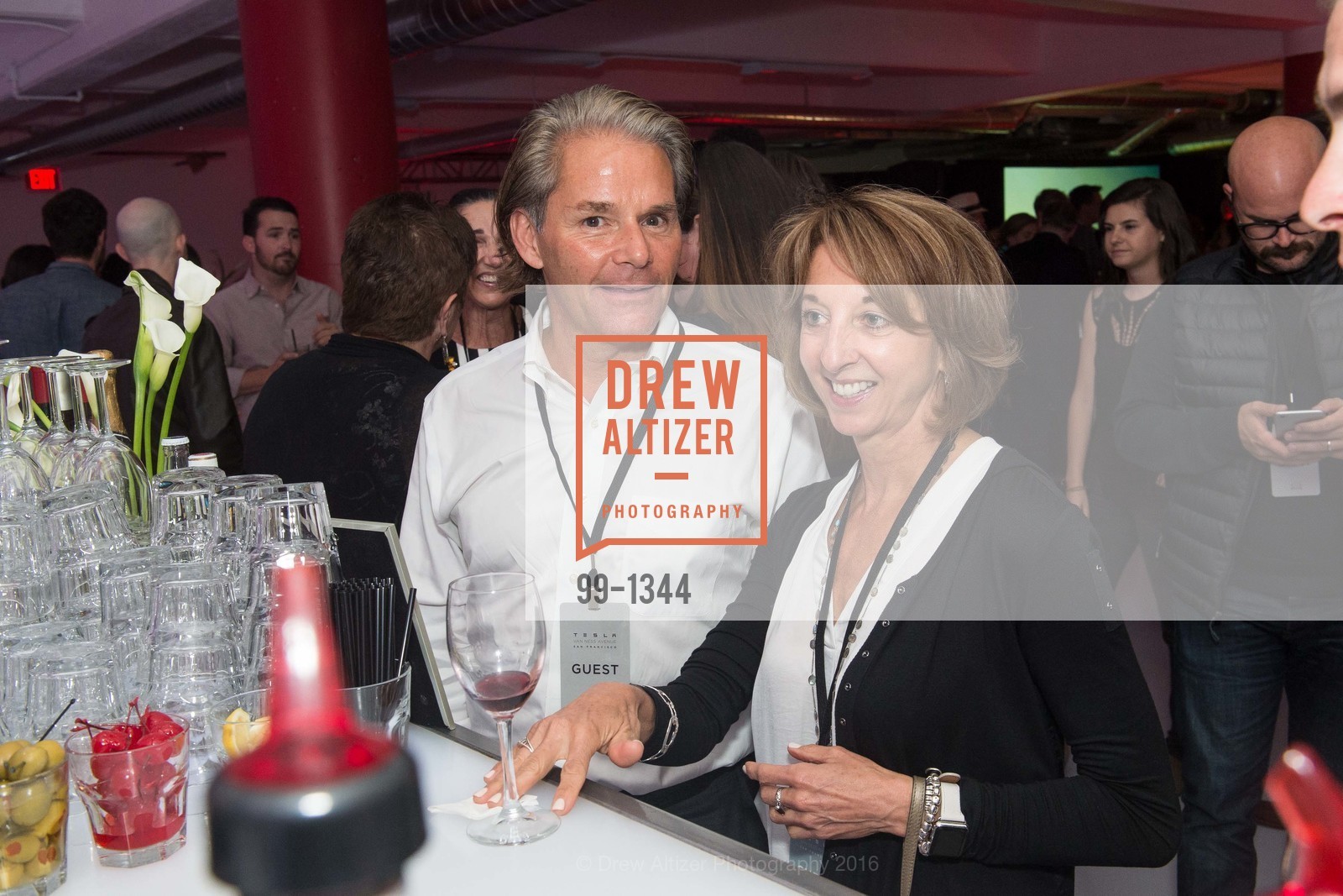 David Cush, Teresa Briggs, Tesla San Francisco Store Opening VIP Event, 999 Van Ness Ave, San Francisco, CA 94109. 999 Van Ness Ave, San Francisco, CA 94109, August 9th, 2016, Photo #99-1344 David Cush, Teresa Briggs, Photo #99-1344