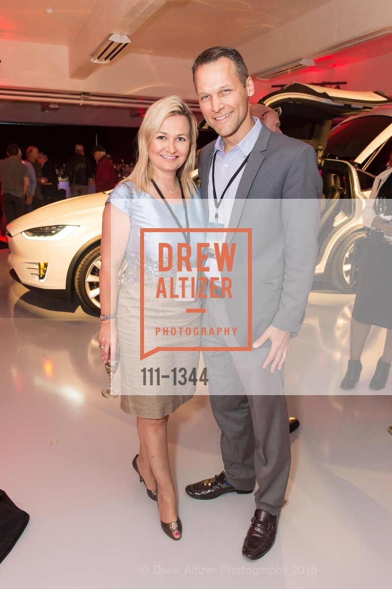 Michelle Appelqvist, Alex Appelqvist, Tesla San Francisco Store Opening VIP Event, 999 Van Ness Ave, San Francisco, CA 94109. 999 Van Ness Ave, San Francisco, CA 94109, August 9th, 2016, Photo #111-1344 Michelle Appelqvist, Alex Appelqvist, Photo #111-1344