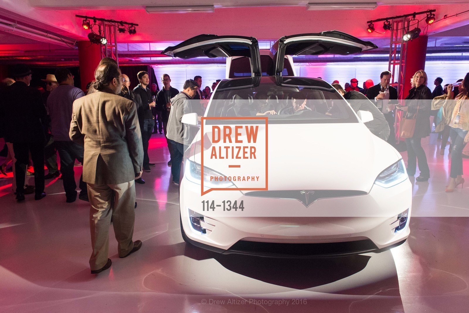 Atmosphere, Tesla San Francisco Store Opening VIP Event, 999 Van Ness Ave, San Francisco, CA 94109. 999 Van Ness Ave, San Francisco, CA 94109, August 9th, 2016, Photo #114-1344 Atmosphere, Photo #114-1344