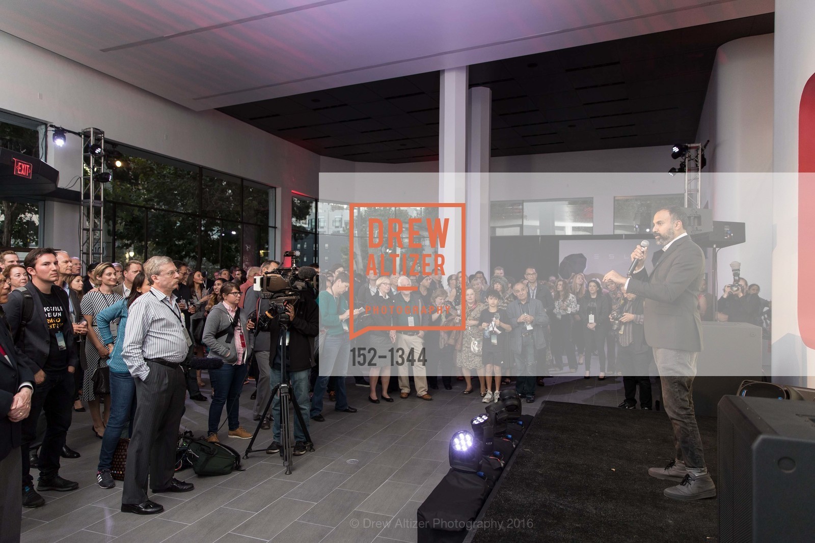 Ganesh Srivats, Tesla San Francisco Store Opening VIP Event, 999 Van Ness Ave, San Francisco, CA 94109. 999 Van Ness Ave, San Francisco, CA 94109, August 9th, 2016, Photo #152-1344 Ganesh Srivats, Photo #152-1344