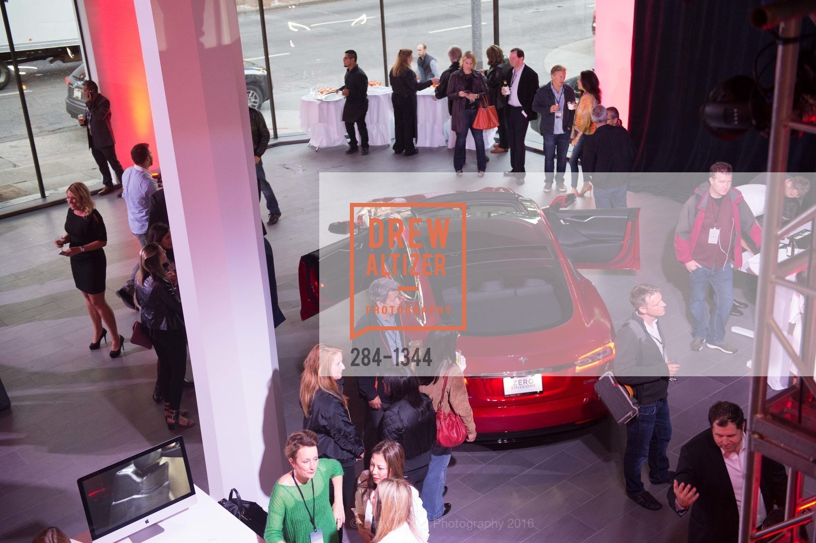 Atmosphere, Tesla San Francisco Store Opening VIP Event, 999 Van Ness Ave, San Francisco, CA 94109. 999 Van Ness Ave, San Francisco, CA 94109, August 9th, 2016, Photo #284-1344 Atmosphere, Photo #284-1344