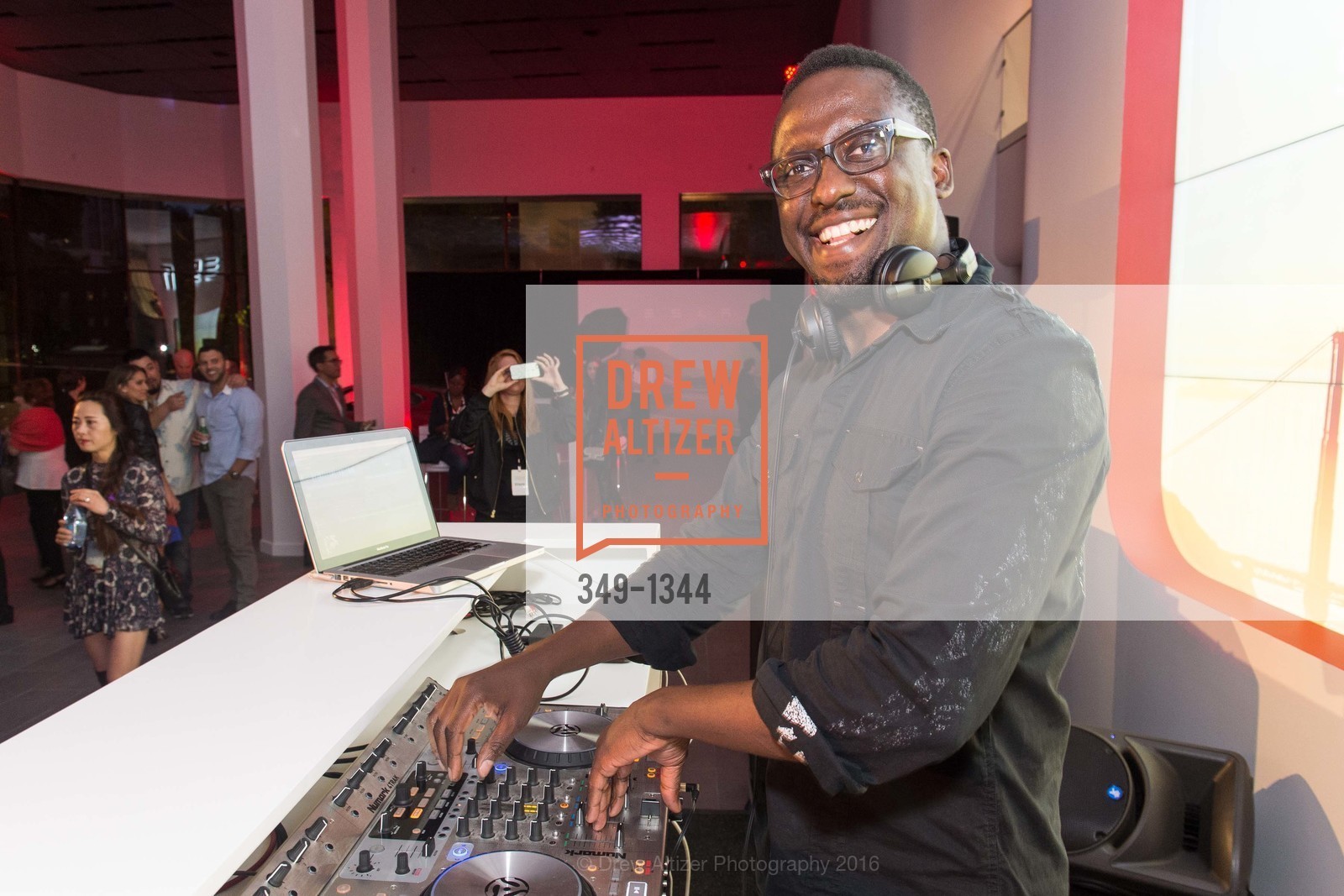 DJ, Tesla San Francisco Store Opening VIP Event, 999 Van Ness Ave, San Francisco, CA 94109. 999 Van Ness Ave, San Francisco, CA 94109, August 9th, 2016, Photo #349-1344 DJ, Photo #349-1344