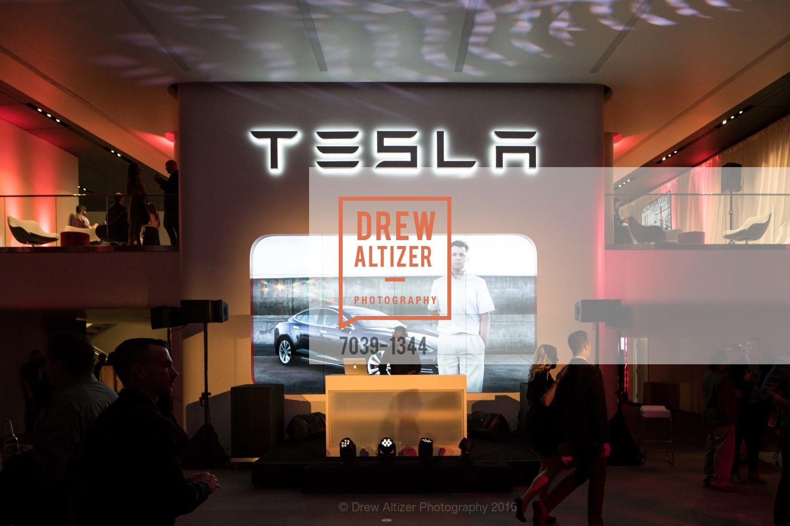 Atmosphere, Tesla San Francisco Store Opening VIP Event, 999 Van Ness Ave, San Francisco, CA 94109. 999 Van Ness Ave, San Francisco, CA 94109, August 9th, 2016, Photo #7039-1344 Atmosphere, Photo #7039-1344