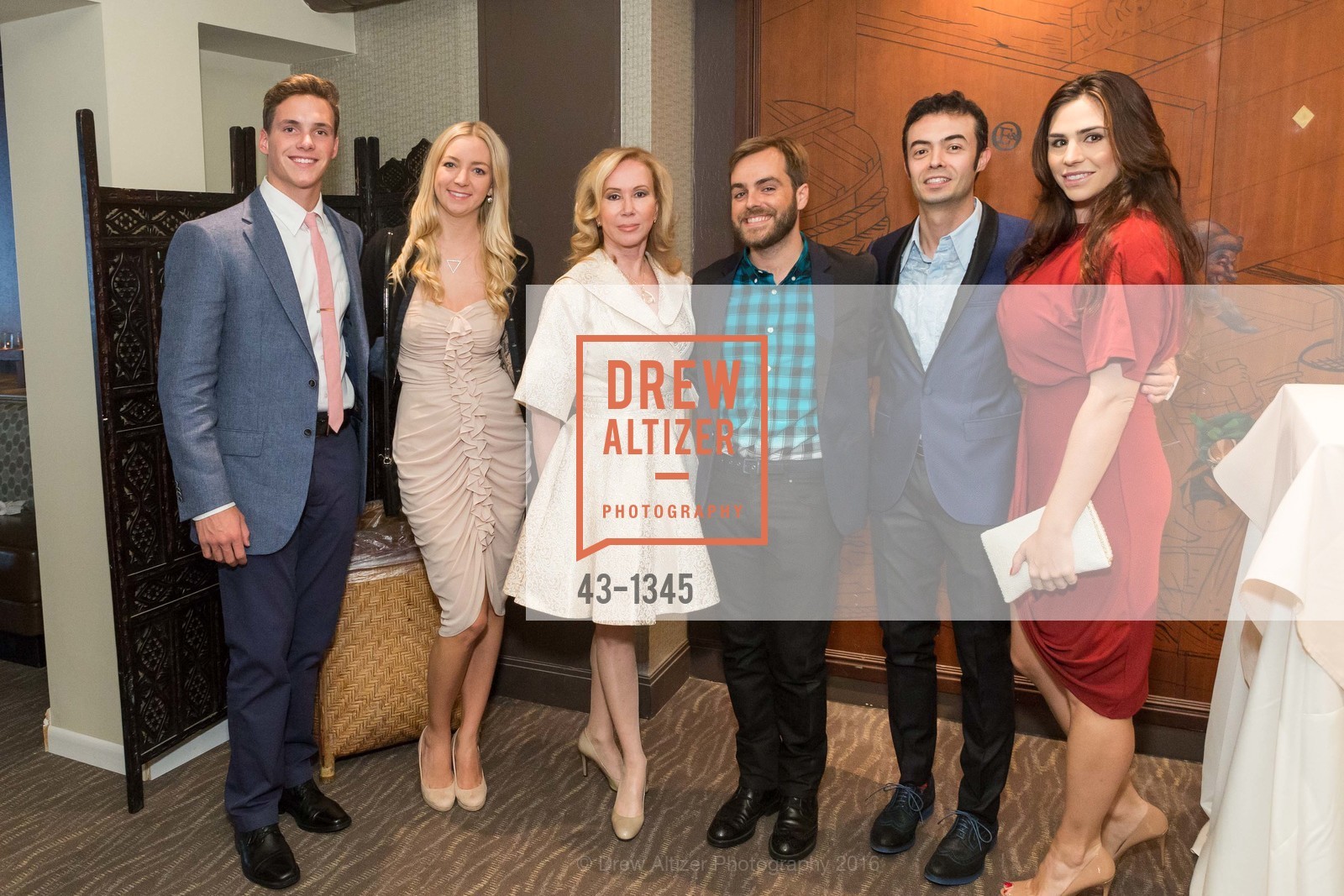 Grant Laut, Sophie Azouaou, Christopher Goff, Orkut Buyukkokten, Ashley Pengilly, REAF Underwriters Pre Gala Party with Lt. Governor Gavin Newsom, E&O Kitchen and Bar. 314 Sutter St, San Francisco, CA 94108, August 9th, 2016, Photo #43-1345 Grant Laut, Sophie Azouaou, Christopher Goff, Orkut Buyukkokten, Ashley Pengilly, Photo #43-1345