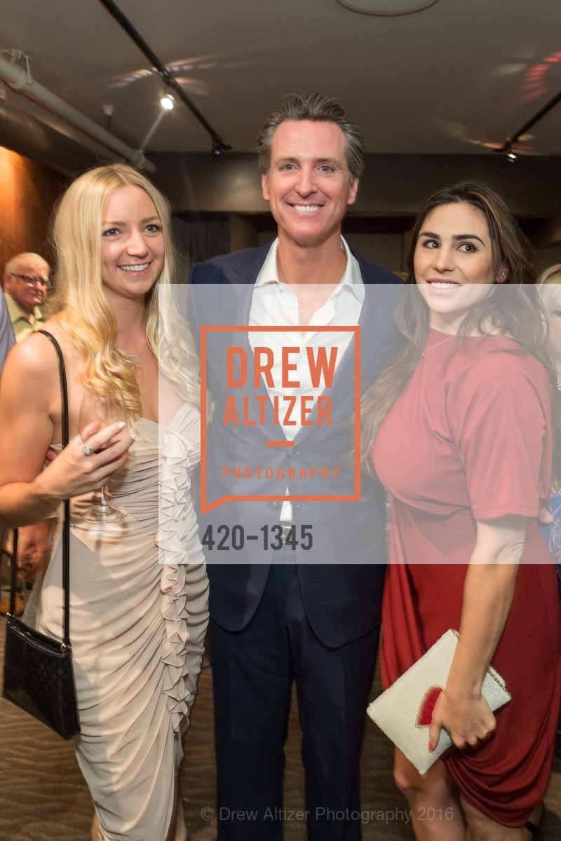 Gavin Newsom, Ashley Pengilly, REAF Underwriters Pre Gala Party with Lt. Governor Gavin Newsom, E&O Kitchen and Bar. 314 Sutter St, San Francisco, CA 94108, August 9th, 2016, Photo #420-1345 Gavin Newsom, Ashley Pengilly, Photo #420-1345