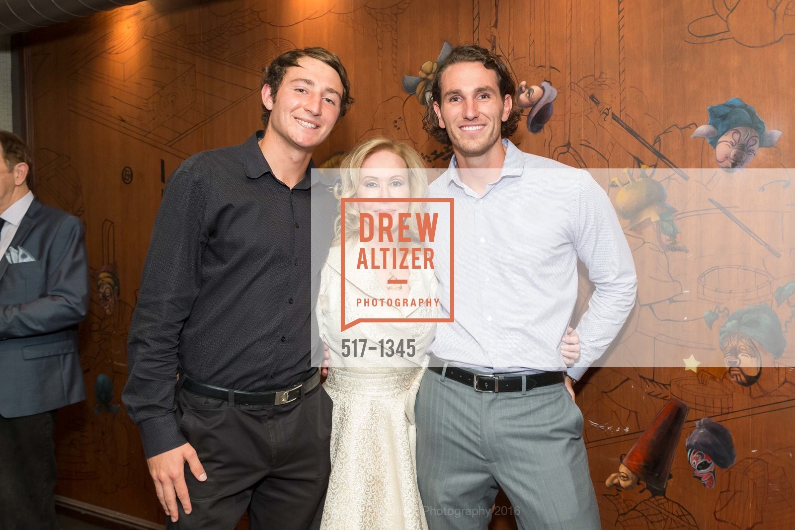 David Konstantinov, Sophie Azouaou, Tim McMullen, REAF Underwriters Pre Gala Party with Lt. Governor Gavin Newsom, E&O Kitchen and Bar. 314 Sutter St, San Francisco, CA 94108, August 9th, 2016, Photo #517-1345 David Konstantinov, Sophie Azouaou, Tim McMullen, Photo #517-1345