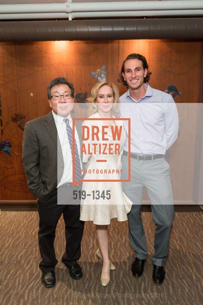 Jerold Osato, Sophie Azouaou, Tim McMullen, REAF Underwriters Pre Gala Party with Lt. Governor Gavin Newsom, E&O Kitchen and Bar. 314 Sutter St, San Francisco, CA 94108, August 9th, 2016, Photo #519-1345 Jerold Osato, Sophie Azouaou, Tim McMullen, Photo #519-1345