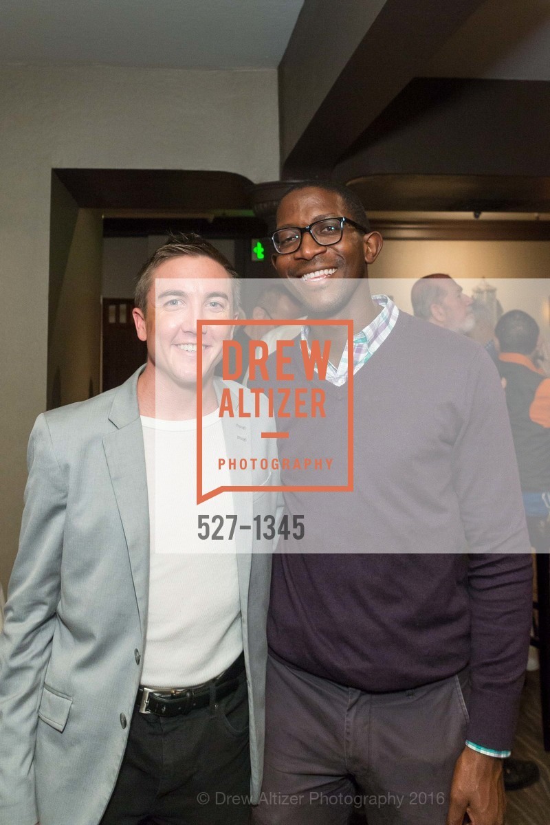 Robert Williams, Brandon Lawrence, REAF Underwriters Pre Gala Party with Lt. Governor Gavin Newsom, E&O Kitchen and Bar. 314 Sutter St, San Francisco, CA 94108, August 9th, 2016, Photo #527-1345 Robert Williams, Brandon Lawrence, Photo #527-1345