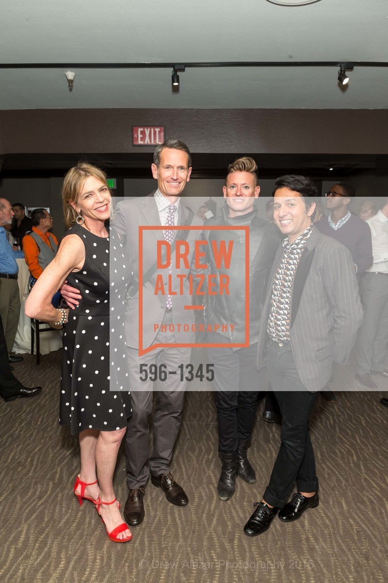 Beth Schnitzer, Thomas Murray, Patric Gallineaux, Sam Oliveros, REAF Underwriters Pre Gala Party with Lt. Governor Gavin Newsom, E&O Kitchen and Bar. 314 Sutter St, San Francisco, CA 94108, August 9th, 2016, Photo #596-1345 Beth Schnitzer, Thomas Murray, Patric Gallineaux, Sam Oliveros, Photo #596-1345