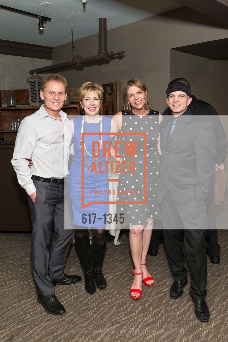 Joe Seiler, Sony Holland, Beth Schnitzer, Jerry Holland, REAF Underwriters Pre Gala Party with Lt. Governor Gavin Newsom, E&O Kitchen and Bar. 314 Sutter St, San Francisco, CA 94108, August 9th, 2016, Photo #617-1345 Joe Seiler, Sony Holland, Beth Schnitzer, Jerry Holland, Photo #617-1345