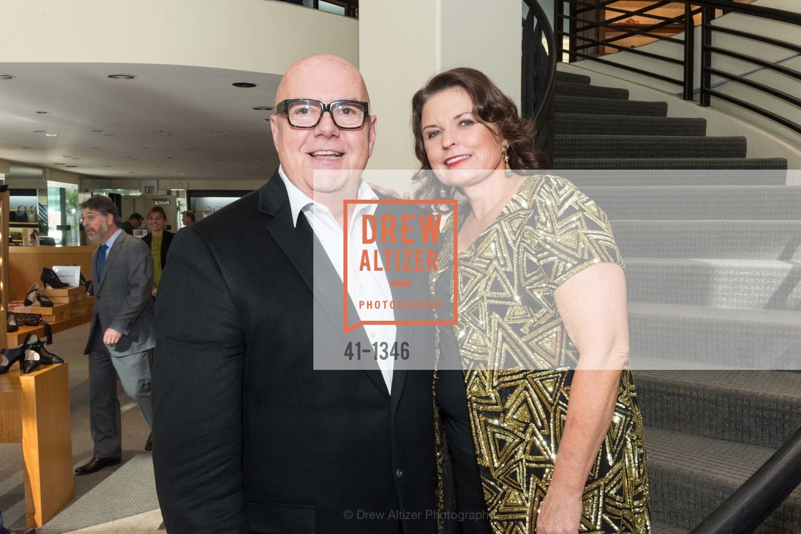 Robert Atkinson, Elizabeth Folger, Fashion Fights Arthritis - Launch Party, JAKE. 619 Sansome St, San Francisco, CA 94111, Photo #41-1346 Robert Atkinson, Elizabeth Folger, Photo #41-1346