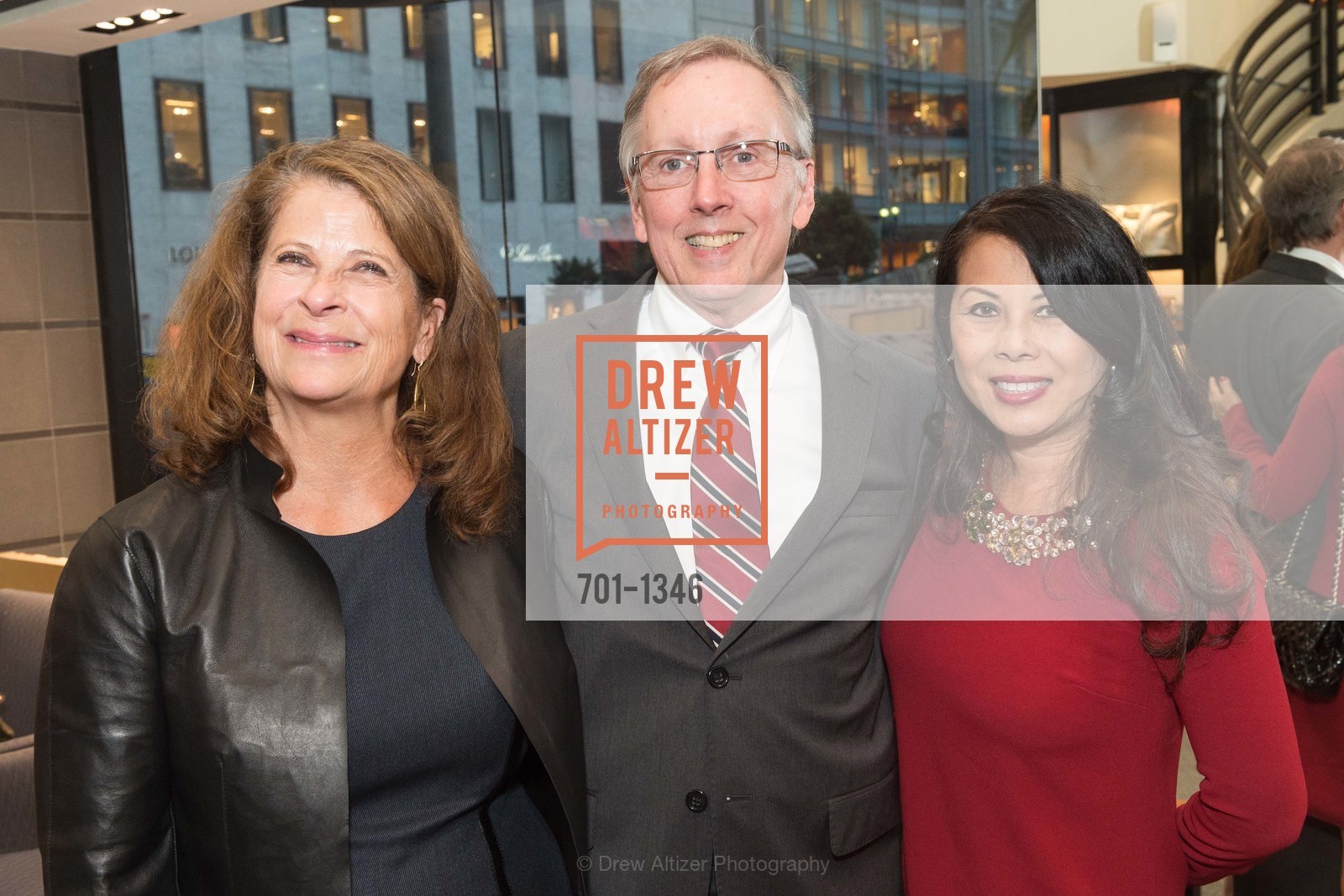 Kathryn Holmes, Bill Gilmore, Sharon Seto, Fashion Fights Arthritis - Launch Party, JAKE. 619 Sansome St, San Francisco, CA 94111, Photo #701-1346 Kathryn Holmes, Bill Gilmore, Sharon Seto, Photo #701-1346