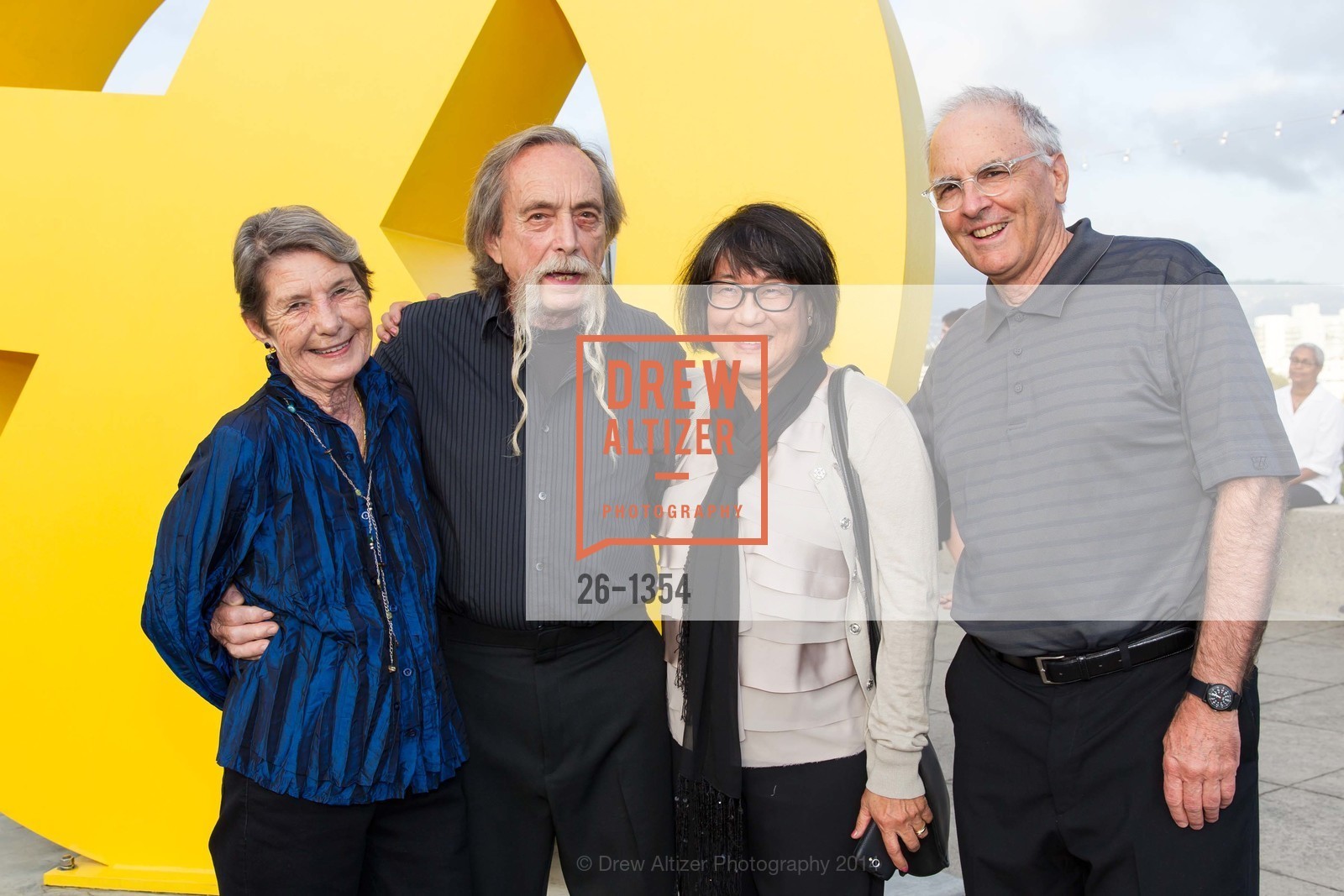 Betty Bailey, Clayton Bailey, Chris Unterseher, Don Unterseher, OMCA and SFMOMA Celebrate Opening of Fertile Ground, Oakland Museum of California. 1000 Oak Strett, September 18th, 2014, Photo #26-1354 Betty Bailey, Clayton Bailey, Chris Unterseher, Don Unterseher, Photo #26-1354