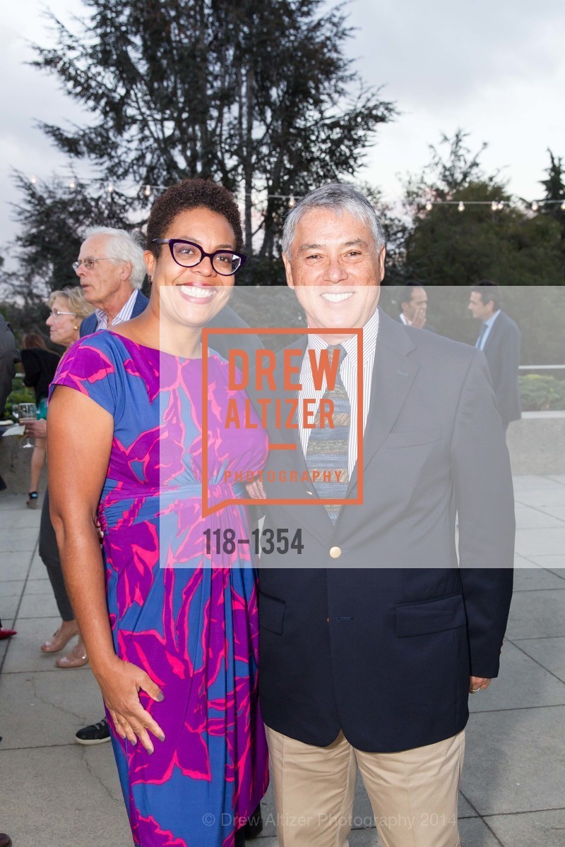 Ayanna Reed, Tony ?, OMCA and SFMOMA Celebrate Opening of Fertile Ground, Oakland Museum of California. 1000 Oak Strett, September 18th, 2014, Photo #118-1354 Ayanna Reed, Tony ?, Photo #118-1354