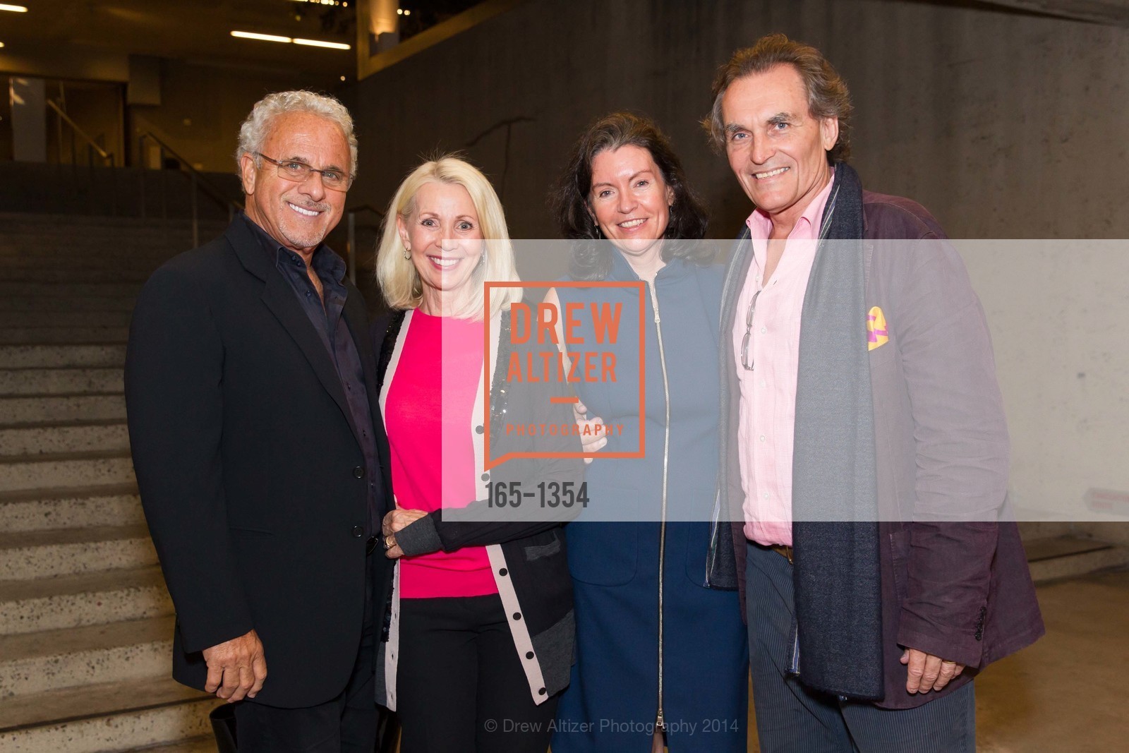 Larry Nathanson, Denise Nathanson, Elizabeth Birka-White, David Birka-White, OMCA and SFMOMA Celebrate Opening of Fertile Ground, Oakland Museum of California. 1000 Oak Strett, September 18th, 2014, Photo #165-1354 Larry Nathanson, Denise Nathanson, Elizabeth Birka-White, David Birka-White, Photo #165-1354