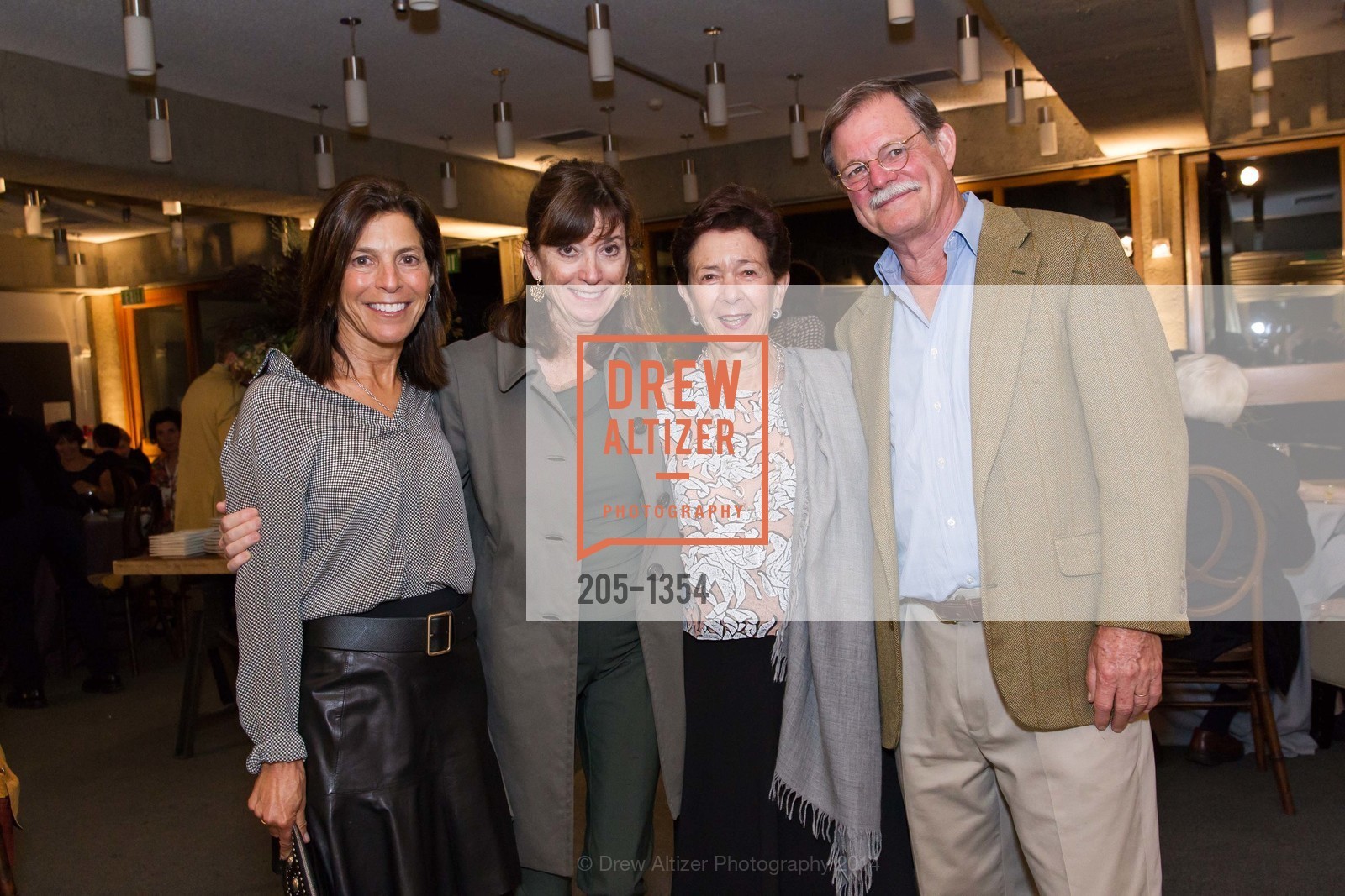 Susan Swig, Lisille Matheson, Roselyne Swig, Henry Matheson, OMCA and SFMOMA Celebrate Opening of Fertile Ground, Oakland Museum of California. 1000 Oak Strett, September 18th, 2014, Photo #205-1354 Susan Swig, Lisille Matheson, Roselyne Swig, Henry Matheson, Photo #205-1354