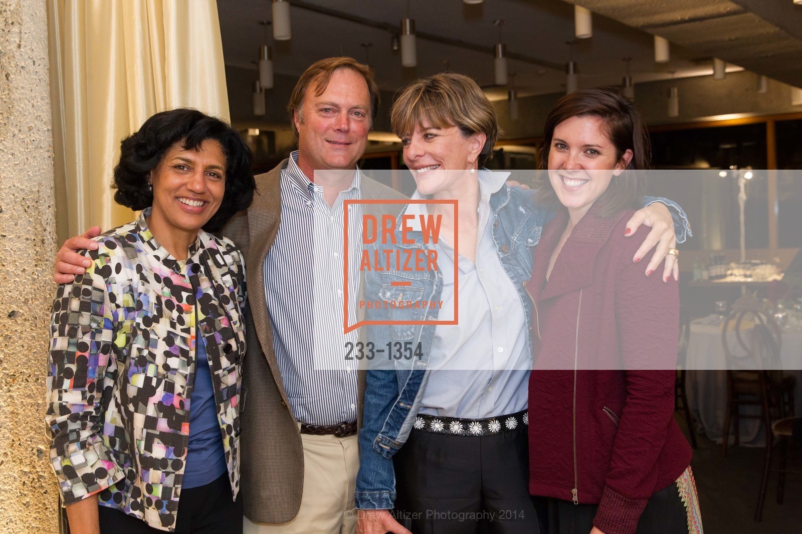 Dorine Holsey Streeter, Michael Keenan, Jennifer Walker, Madison Schoeneman, OMCA and SFMOMA Celebrate Opening of Fertile Ground, Oakland Museum of California. 1000 Oak Strett, September 18th, 2014, Photo #233-1354 Dorine Holsey Streeter, Michael Keenan, Jennifer Walker, Madison Schoeneman, Photo #233-1354