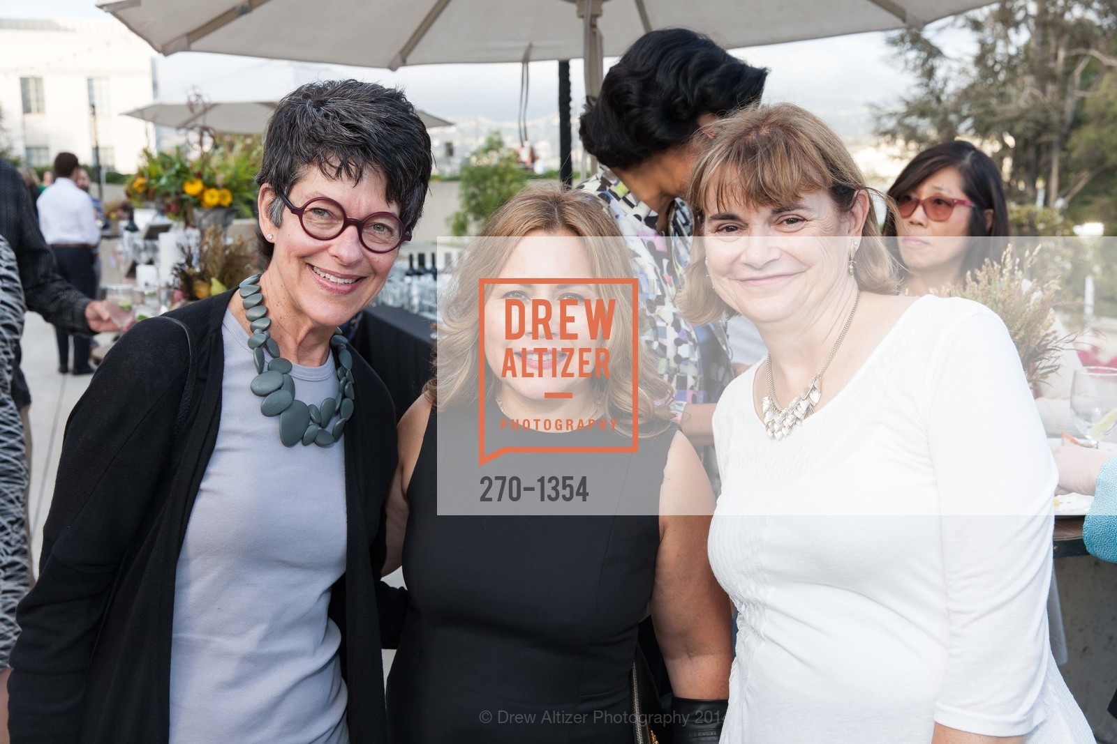 Sharon Tama, Mikaela Vantuyl, Louise Francis, OMCA and SFMOMA Celebrate Opening of Fertile Ground, Oakland Museum of California. 1000 Oak Strett, September 18th, 2014, Photo #270-1354 Sharon Tama, Mikaela Vantuyl, Louise Francis, Photo #270-1354