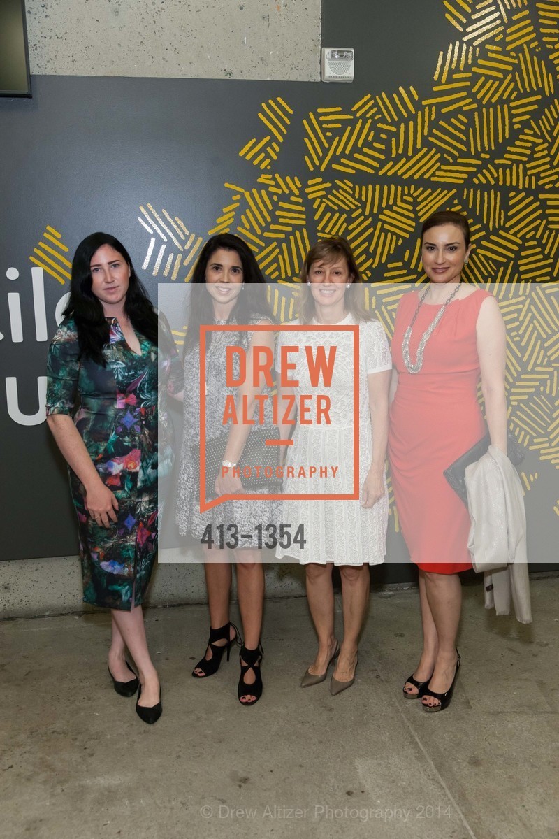 Kerry Cavanaugh, Candace Cavanaugh, Roberta Denning, Dolly Chammas, OMCA and SFMOMA Celebrate Opening of Fertile Ground, Oakland Museum of California. 1000 Oak Strett, September 18th, 2014, Photo #413-1354 Kerry Cavanaugh, Candace Cavanaugh, Roberta Denning, Dolly Chammas, Photo #413-1354
