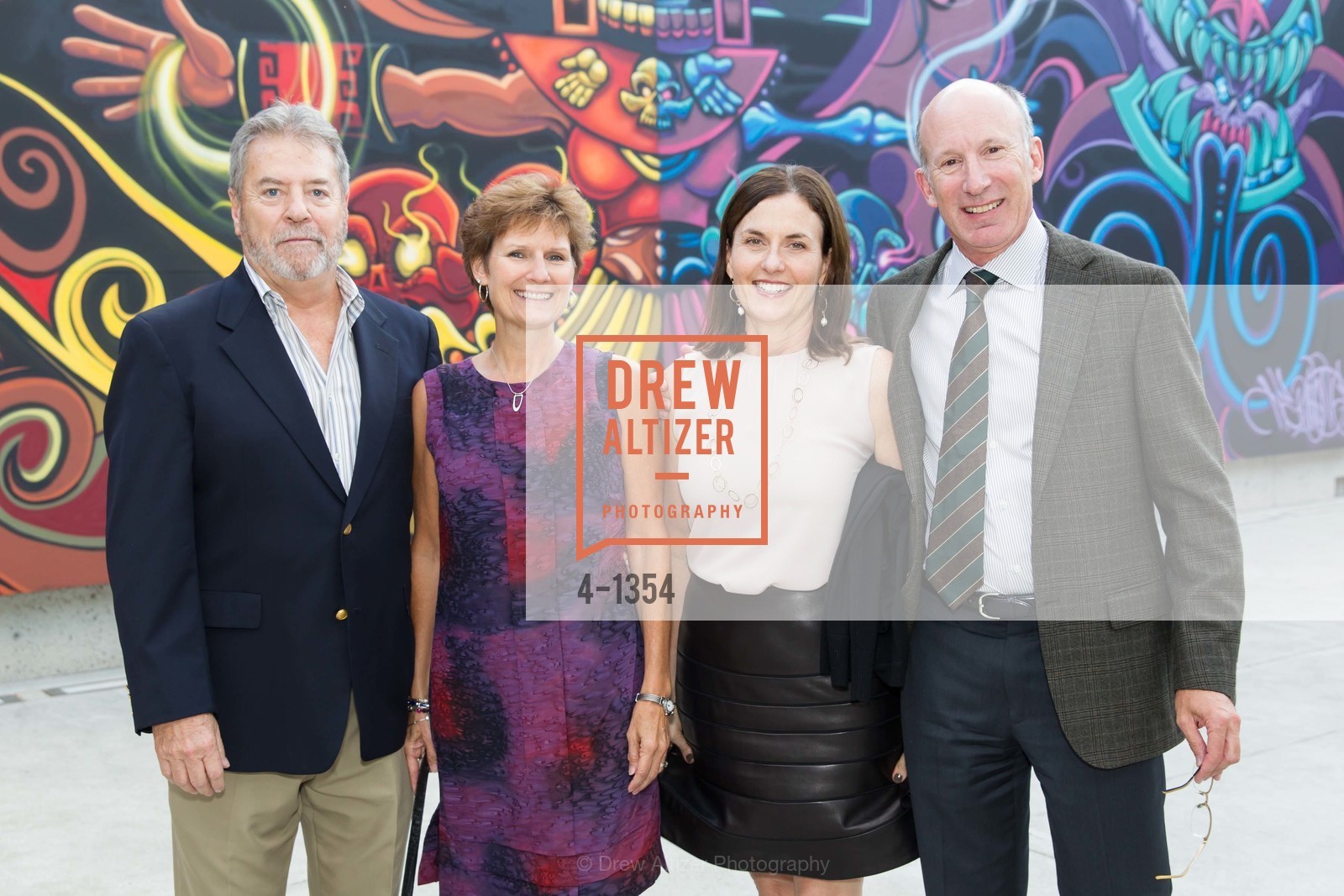 Frank Arthur, Eileen Ash, Valerie Corvin, Scott Corvin, OMCA and SFMOMA Celebrate Opening of Fertile Ground, Oakland Museum of California. 1000 Oak Strett, Photo #4-1354 Frank Arthur, Eileen Ash, Valerie Corvin, Scott Corvin, Photo #4-1354