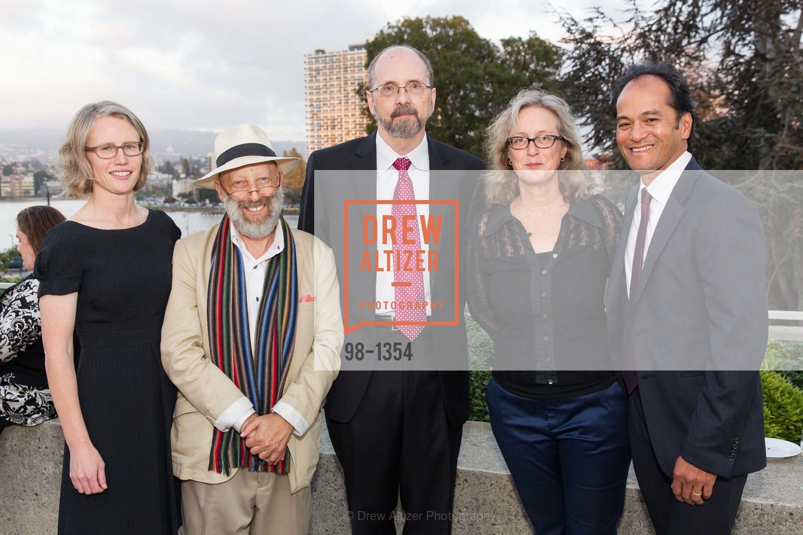 Caitlin Haskell, Peter Samis, Drew Johnson, Janet Bishop, Rene Deguzman, OMCA and SFMOMA Celebrate Opening of Fertile Ground, Oakland Museum of California. 1000 Oak Strett, Photo #98-1354 Caitlin Haskell, Peter Samis, Drew Johnson, Janet Bishop, Rene Deguzman, Photo #98-1354